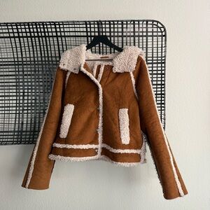 Free people Vegan Exchange Shearling Jacket